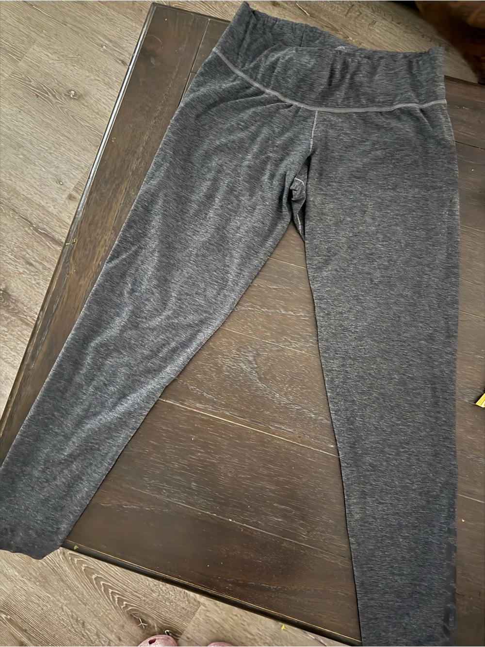 adidas Women's Dark Gray High-Waist Leggings